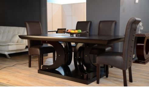 Lotus Dining Table, 6 Seater, LED Lighting