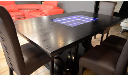 Lotus Dining Table, 6 Seater, LED Lighting