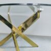 Cleo Coffee Table - Glass top- Oval Shaped